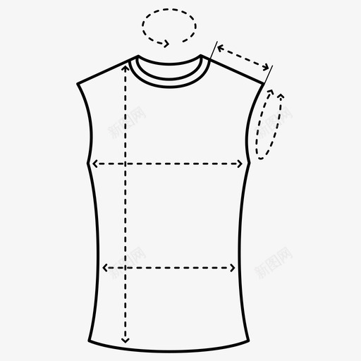 女式上衣服装尺寸服装尺寸尺码图标svg_新图网 https://ixintu.com 上衣服装 女式上衣服装尺寸 尺码 无袖 服装尺寸 男女上衣服装尺码