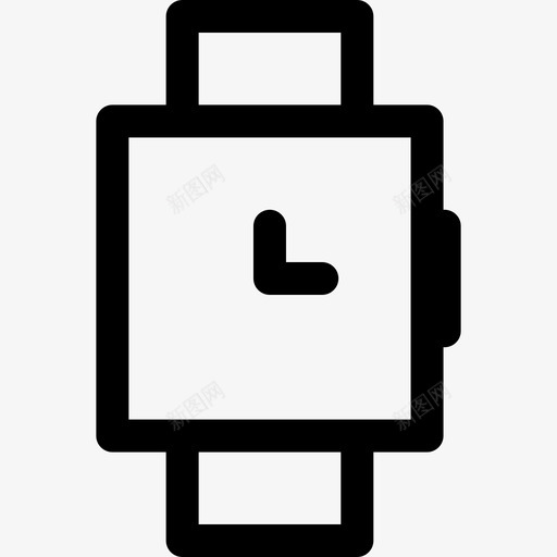 手表时间26直线型图标svg_新图网 https://ixintu.com 手表 时间26 直线型