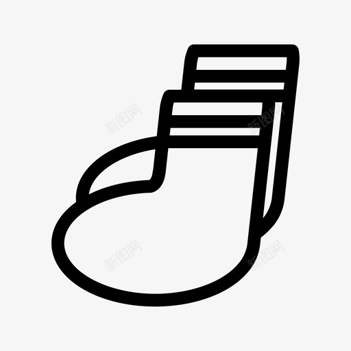 袜子学校鞋子图标svg_新图网 https://ixintu.com 制服 学校 学生 教育线 袜子 鞋子