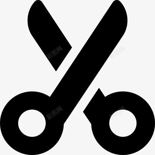 剪刀文具27填充图标svg_新图网 https://ixintu.com 剪刀 填充 文具27