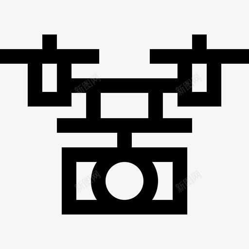 无人机视频和摄像机4线性图标svg_新图网 https://ixintu.com 无人机 线性 视频和摄像机4