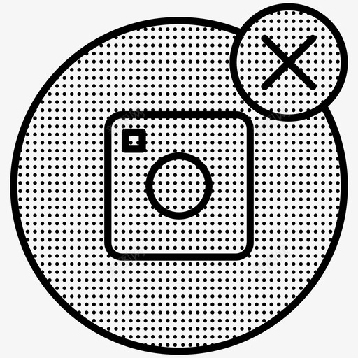 删除删除照片相机点图标svg_新图网 https://ixintu.com 删除图片 删除照片 相机点