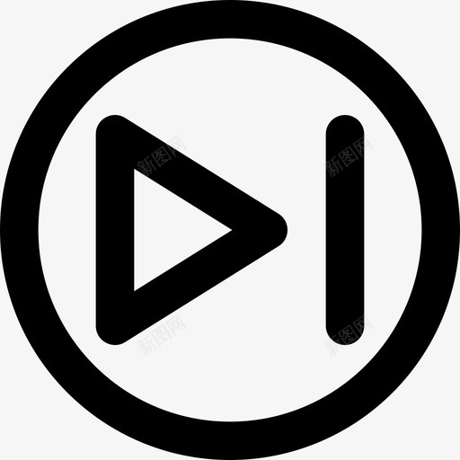 下一步基本要素12直线型图标svg_新图网 https://ixintu.com 下一步 基本要素12 直线型