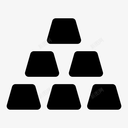 金库金条金饼干图标svg_新图网 https://ixintu.com 煤矿雕文图标 财富 金库 金条 金砖 金饼干