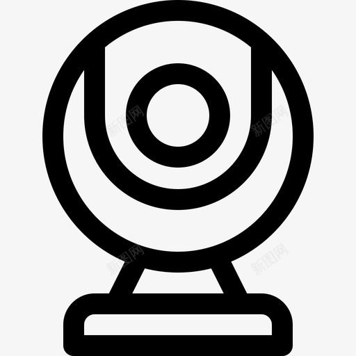 网络摄像头多媒体12线性图标svg_新图网 https://ixintu.com 多媒体12 线性 网络摄像头