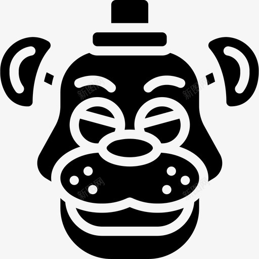狗恐怖表情3填充图标svg_新图网 https://ixintu.com 填充 恐怖表情3 狗