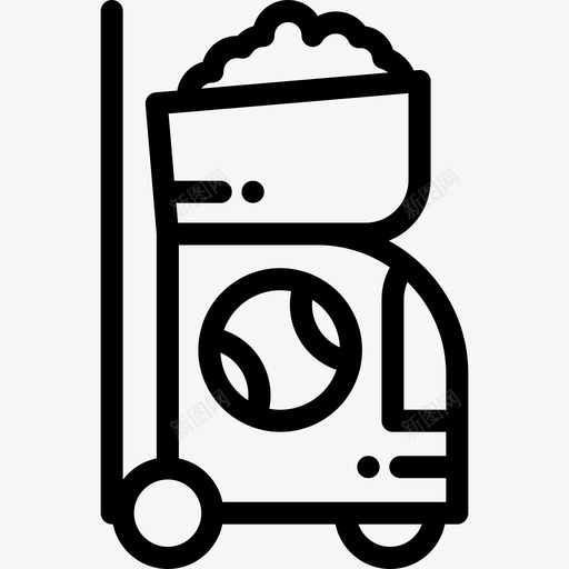 网球机网球2直线图标svg_新图网 https://ixintu.com 直线 网球2 网球机