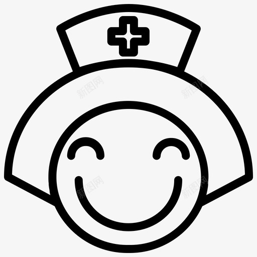 护士健康医院图标svg_新图网 https://ixintu.com 健康 健康智能 医院 护士