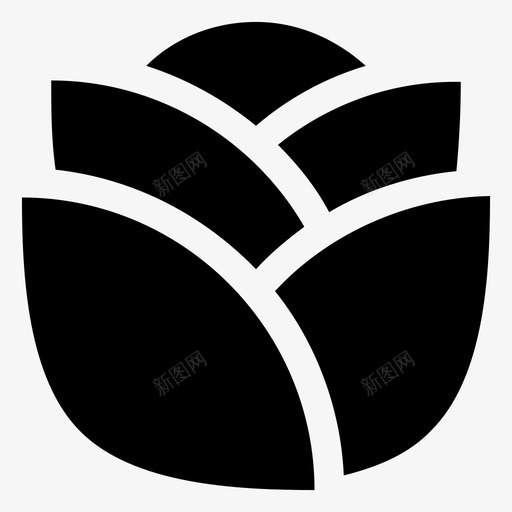 卷心菜卷心菜花绿色蔬菜图标svg_新图网 https://ixintu.com 卷心菜 卷心菜花 沙拉蔬菜 绿色蔬菜 蔬菜和食品字形图标