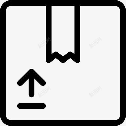 包装箱装运交货8直线图标svg_新图网 https://ixintu.com 包装箱 直线 装运交货8
