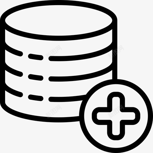 数据库数据恢复4线性图标svg_新图网 https://ixintu.com 数据库 数据恢复4 线性