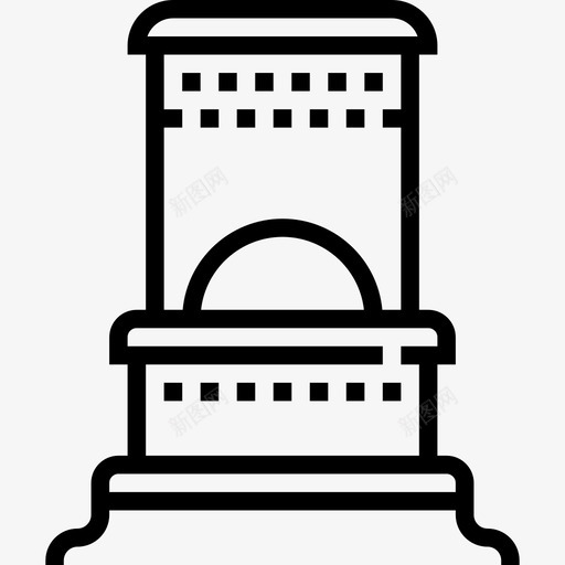加热器加热器和壁炉2线性图标svg_新图网 https://ixintu.com 加热器 加热器和壁炉2 线性