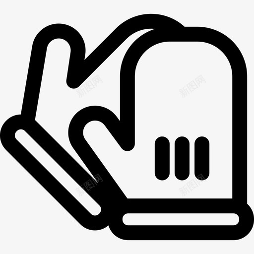 手套面包房10线状图标svg_新图网 https://ixintu.com 手套 线状 面包房10