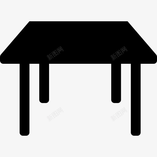 桌子家用电器和家具3填充图标svg_新图网 https://ixintu.com 填充 家用电器和家具3 桌子