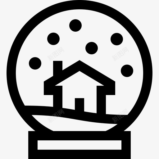 雪球圣诞96直线型图标svg_新图网 https://ixintu.com 圣诞96 直线型 雪球