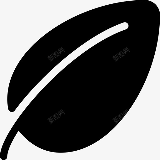 叶自然生态4填充图标svg_新图网 https://ixintu.com 叶 填充 自然生态4