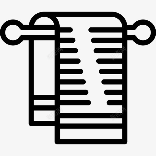 毛巾水疗瑜伽4直线型图标svg_新图网 https://ixintu.com 毛巾 水疗瑜伽4 直线型