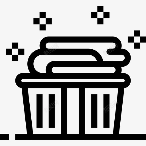 篮子清洁剂衣物图标svg_新图网 https://ixintu.com 洗涤剂 洗衣粉 清洁剂 篮子 衣物