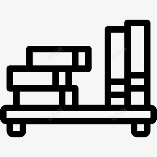货架室内家具2线性图标svg_新图网 https://ixintu.com 室内家具2 线性 货架