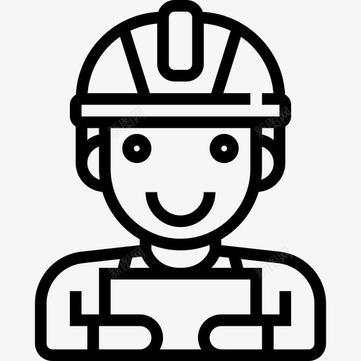 工程师土木工程师2直线图标svg_新图网 https://ixintu.com 土木工程师2 工程师 直线