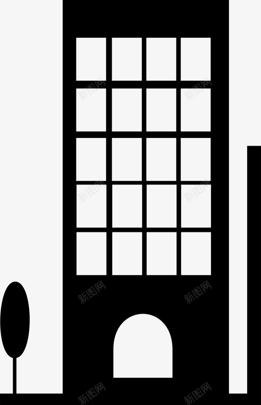 住宅建筑物小屋图标svg_新图网 https://ixintu.com 住宅 小屋 建筑物 房子