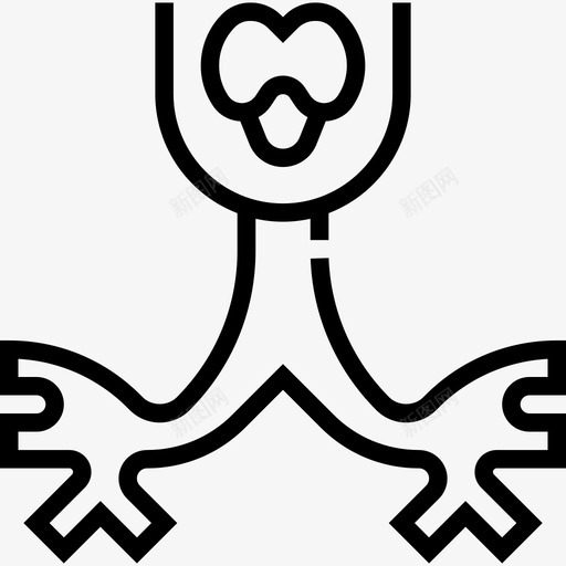 支气管人体器官2线状图标svg_新图网 https://ixintu.com 人体器官2 支气管 线状
