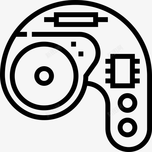 手表制表师直线型图标svg_新图网 https://ixintu.com 制表师 手表 直线型