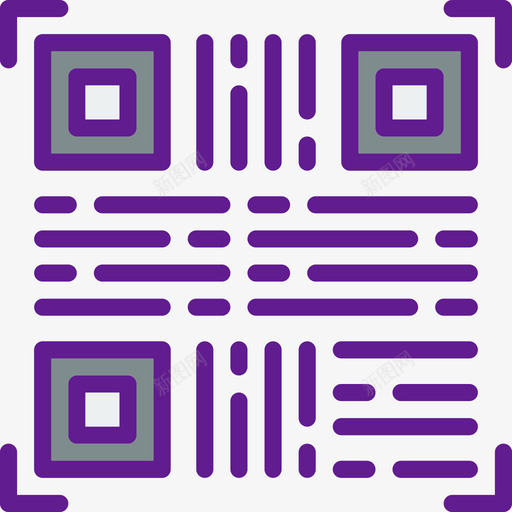 二维码购物64线颜色图标svg_新图网 https://ixintu.com 二维码 线颜色 购物64