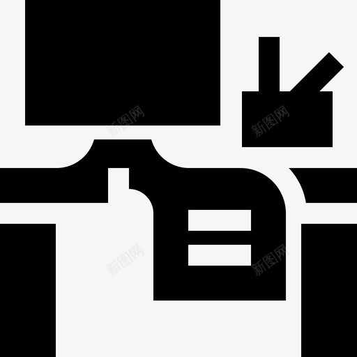 工作台工作区5已填充图标svg_新图网 https://ixintu.com 工作区5 工作台 已填充