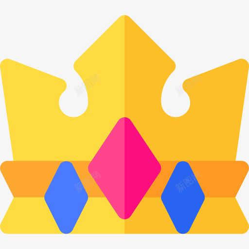 皇冠巴西嘉年华4号平铺图标svg_新图网 https://ixintu.com 巴西嘉年华4号 平铺 皇冠