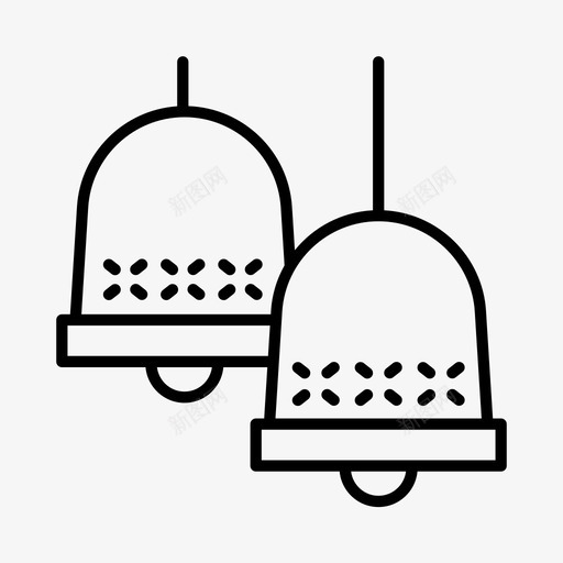 采购产品铃铛圣诞节圣诞装饰品图标svg_新图网 https://ixintu.com 圣诞树 圣诞节 圣诞装饰品 装饰品 采购产品铃铛