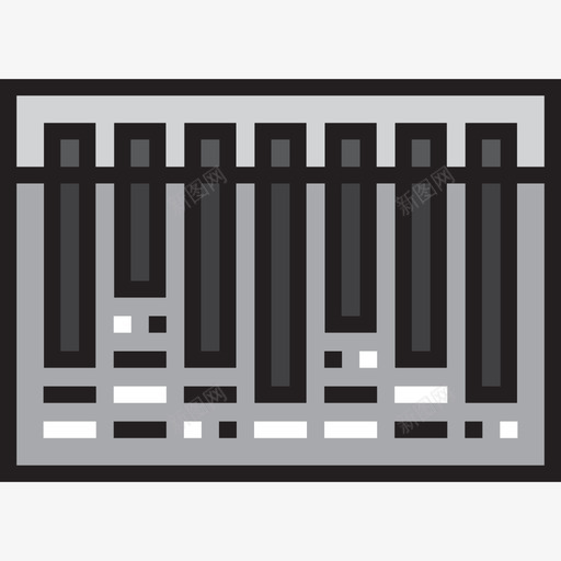 条形码购物中心13线性颜色图标svg_新图网 https://ixintu.com 条形码 线性颜色 购物中心13