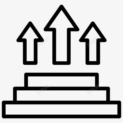 职业成长晋升职业发展图标svg_新图网 https://ixintu.com 增长 技能授权领导线图标 晋升 职业发展 职业成功 职业成长