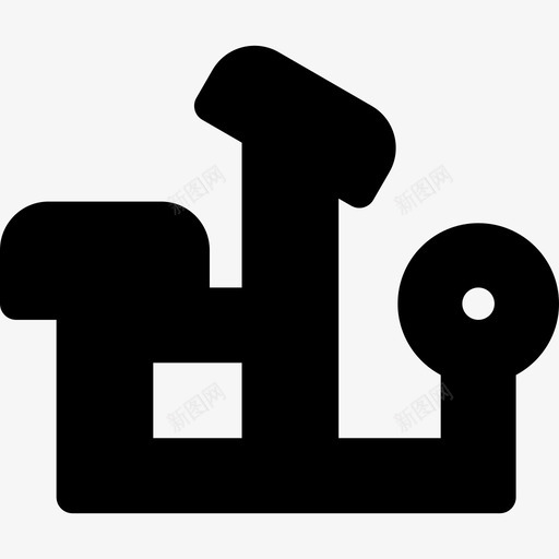 台式压力机健身器材11填充型图标svg_新图网 https://ixintu.com 健身器材11 台式压力机 填充型