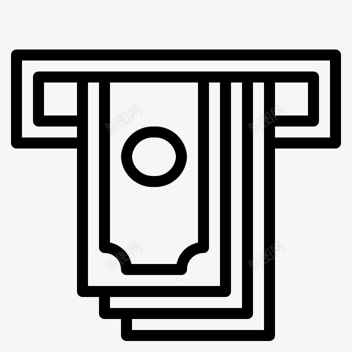 atm取款银行纸币图标svg_新图网 https://ixintu.com atm取款 业务04概要 纸币 银行
