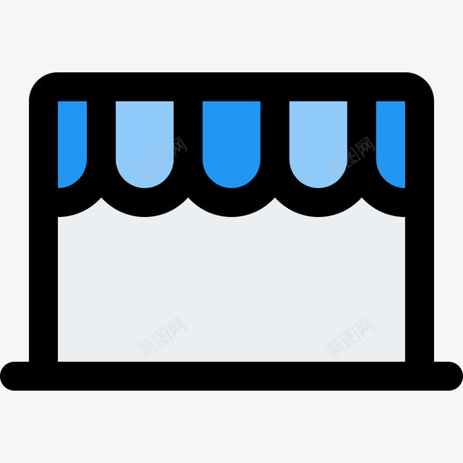 网店电子商务44线颜色图标svg_新图网 https://ixintu.com 电子商务44 线颜色 网店