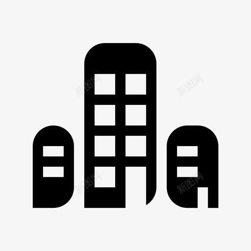 建筑物城市有用的图标集svg_新图网 https://ixintu.com 城市 建筑物 有用的图标集