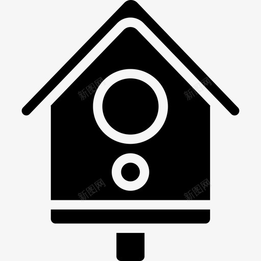 鸟屋春天27号填充图标svg_新图网 https://ixintu.com 填充 春天27号 鸟屋