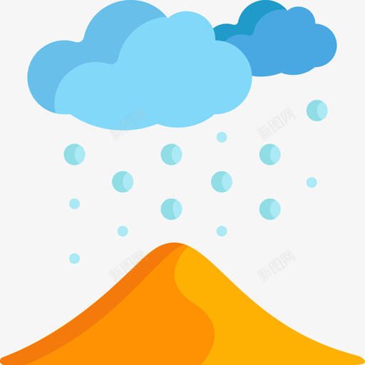 下雪气候变化4平坦图标svg_新图网 https://ixintu.com 下雪 平坦 气候变化4