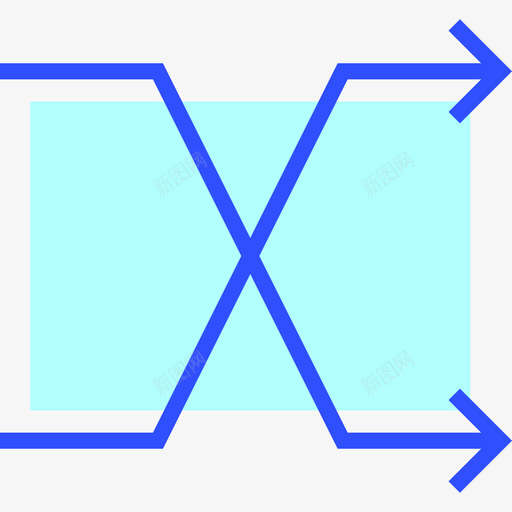 洗牌多媒体和娱乐线性色彩图标svg_新图网 https://ixintu.com 多媒体和娱乐 洗牌 线性色彩