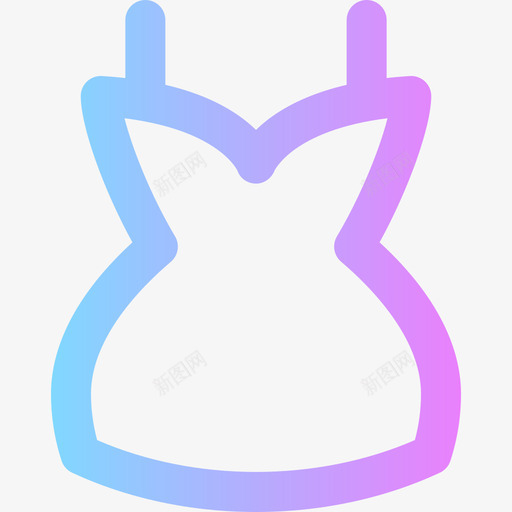 婚纱爱情38渐变色图标svg_新图网 https://ixintu.com 婚纱 渐变色 爱情38