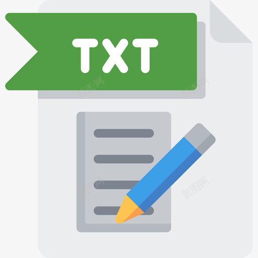 Txt文件文件夹4平面图标svg_新图网 https://ixintu.com Txt 平面 文件文件夹4