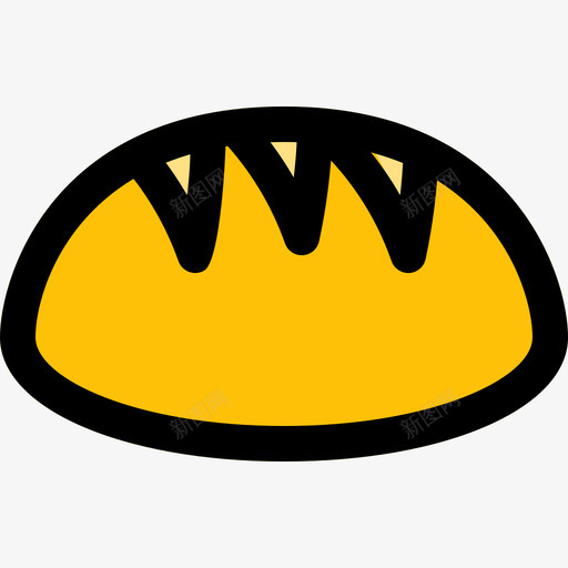 面包食品72线性颜色图标svg_新图网 https://ixintu.com 线性颜色 面包 食品72
