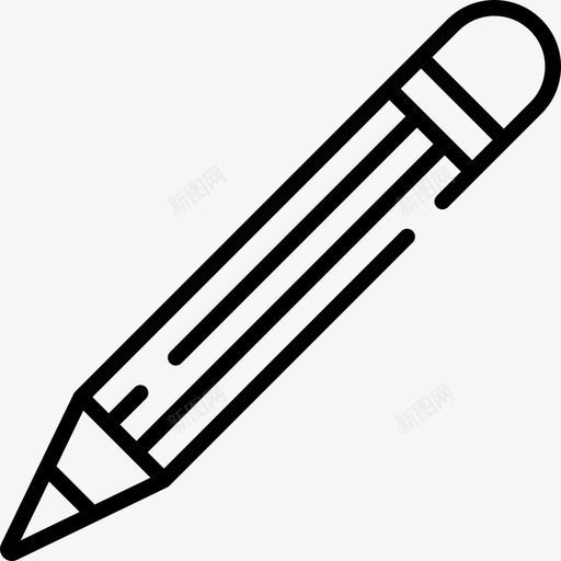 铅笔diy工艺品6线状图标svg_新图网 https://ixintu.com diy工艺品6 线状 铅笔