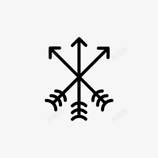 三个箭头样本一个图标svg_新图网 https://ixintu.com 一个 三个箭头 友谊 头 小的简单角度和箭头 数字 方向 样本 符号 纹章 联想 血液