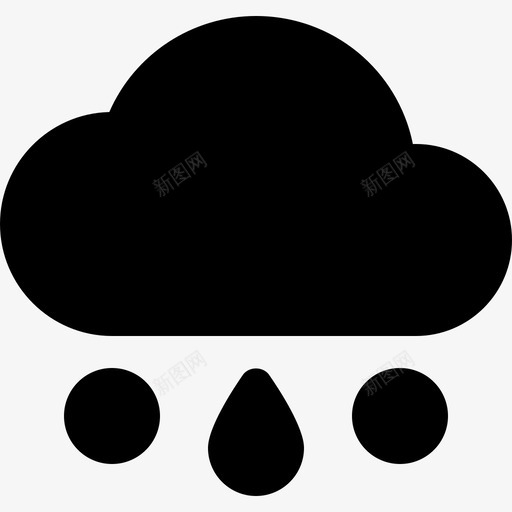 雨天气96充满图标svg_新图网 https://ixintu.com 充满 天气96 雨