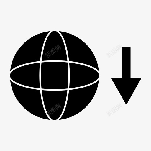 保存升级图标svg_新图网 https://ixintu.com 上传 下载 保存 升级 字形图标