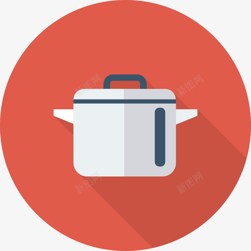 锅食物和饮料22圆形图标svg_新图网 https://ixintu.com 圆形 锅 食物和饮料22