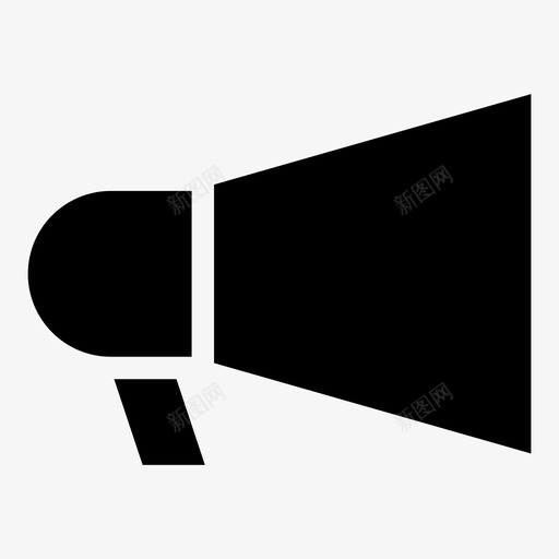 扩音器广告促销图标svg_新图网 https://ixintu.com 促销 在线购物字形 广告 扩音器 病毒式营销 购物