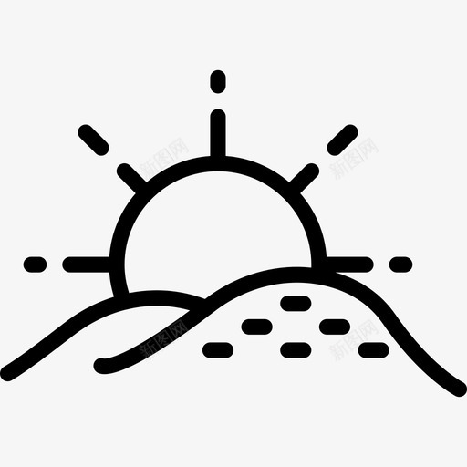 山景观28线性图标svg_新图网 https://ixintu.com 山 景观28 线性